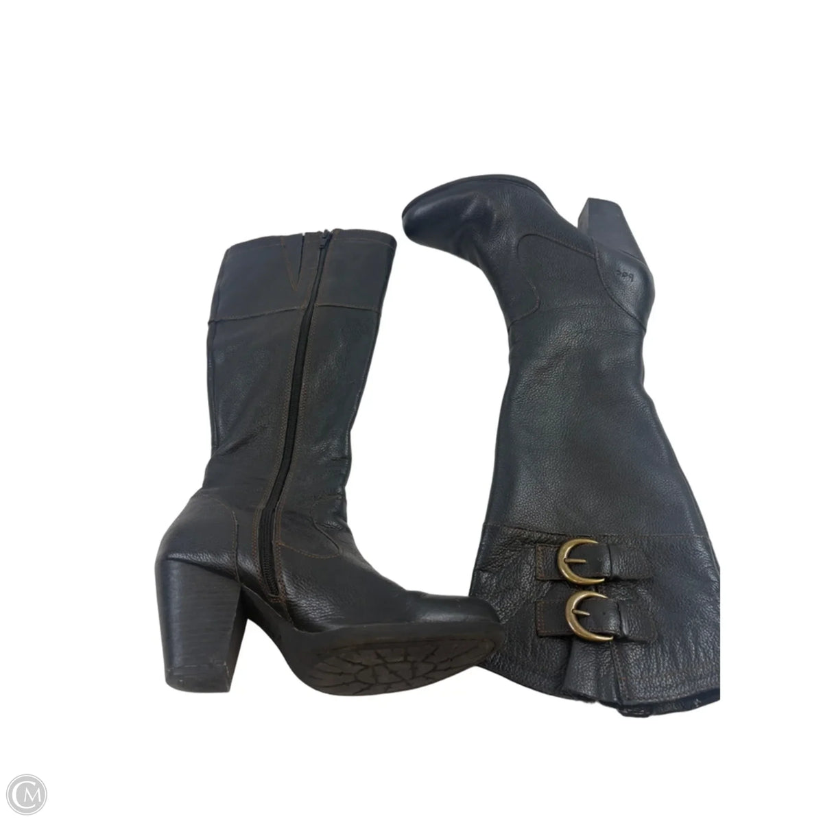 Boots Mid-calf Heels By Boc In Black, Size: 7