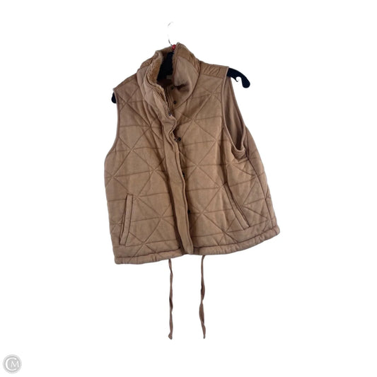 Vest Puffer & Quilted By Calia In Tan, Size: M