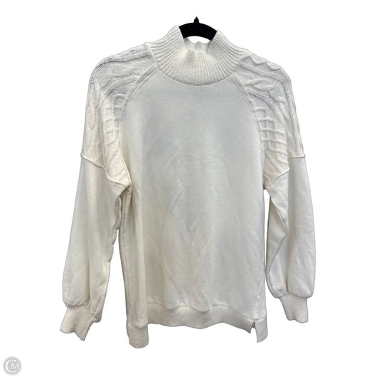Sweater By Time And Tru In White, Size: S