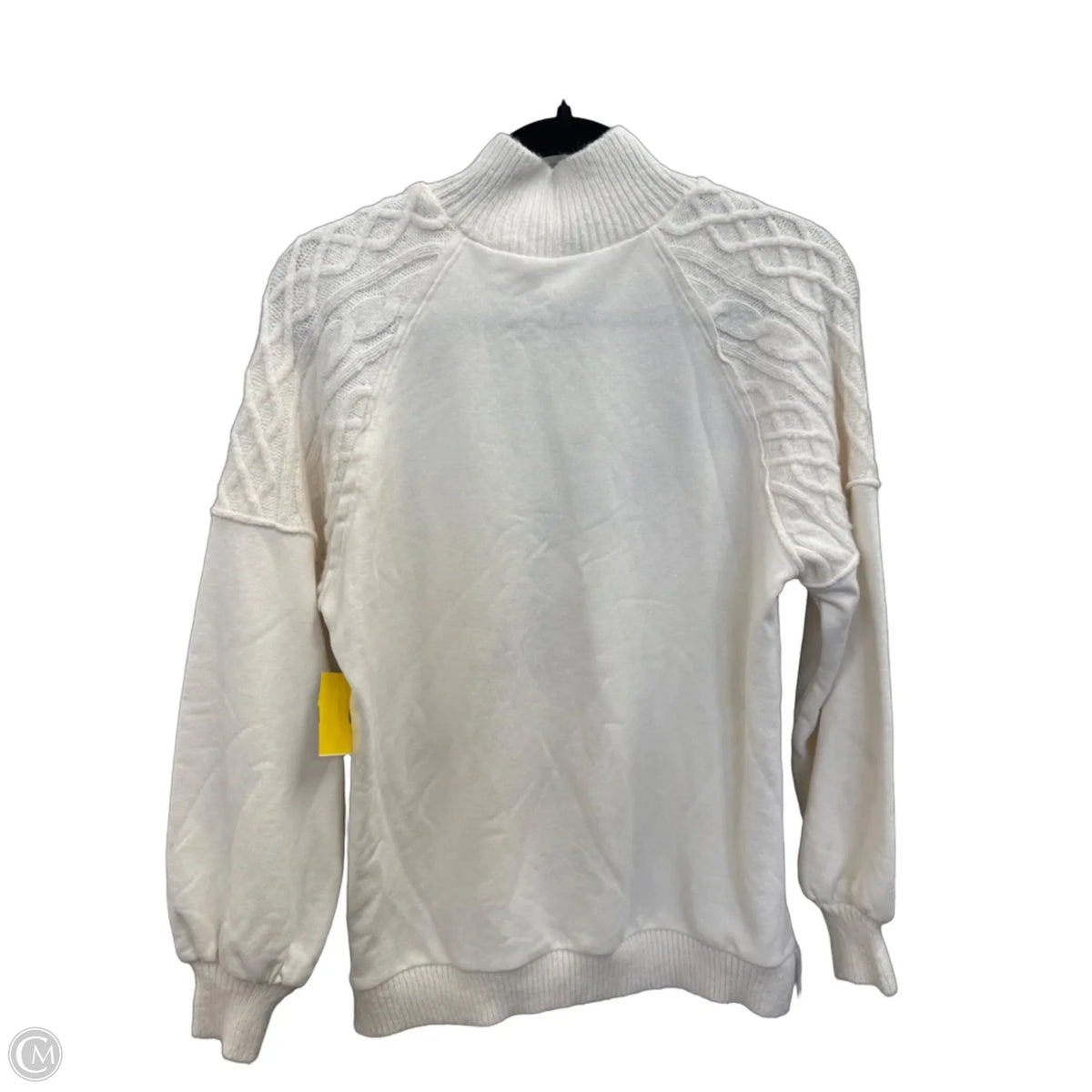 Sweater By Time And Tru In White, Size: S