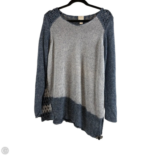Sweater By Chicos In Blue, Size: Xl