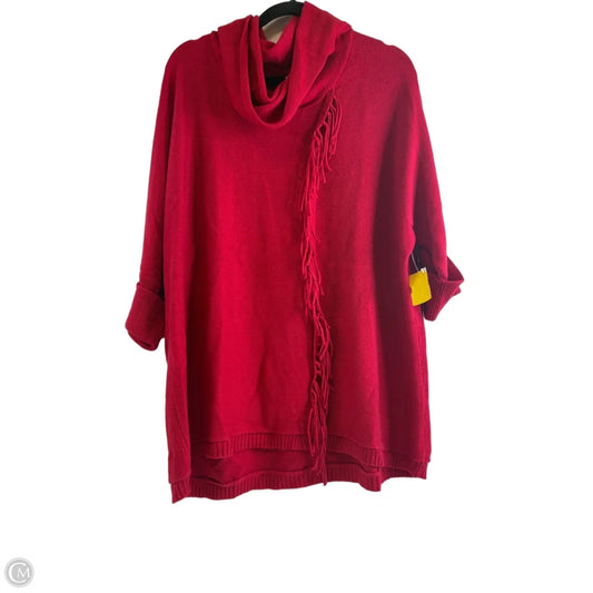 Sweater By Chicos In Red, Size: Xl