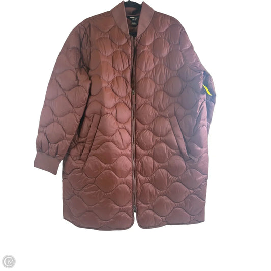 Jacket Puffer & Quilted By Eddie Bauer In Brown, Size: Xl