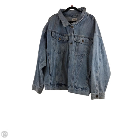 Jacket Denim By Mono B In Blue Denim, Size: 3x