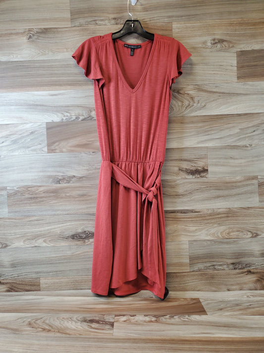 Dress Casual Midi By White House Black Market In Red, Size: Xs