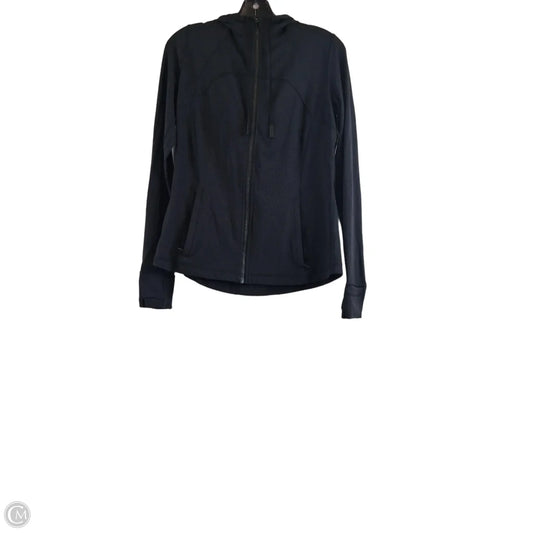 Athletic Jacket By Lululemon In Black, Size: 10