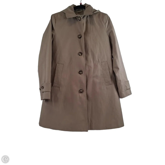 Coat Raincoat By Calvin Klein In Beige, Size: S