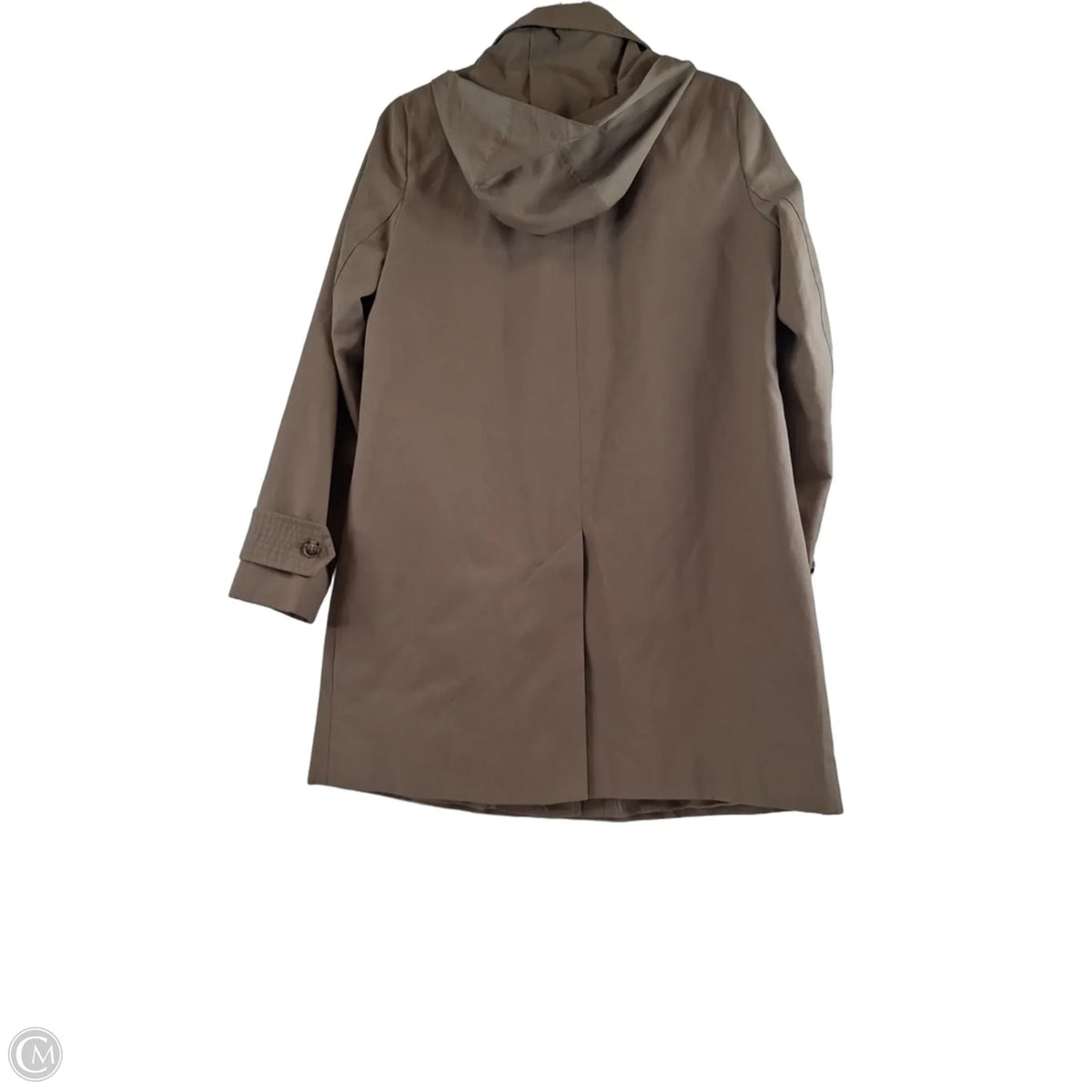 Coat Raincoat By Calvin Klein In Beige, Size: S