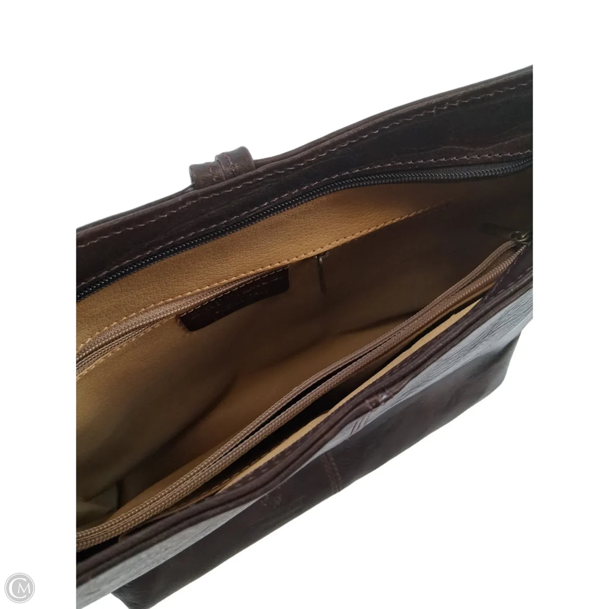 Handbag Leather By Clothes Mentor, Size: Large