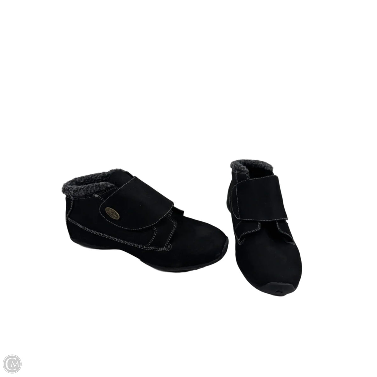 Boots Ankle Flats By Clothes Mentor In Black, Size: 8