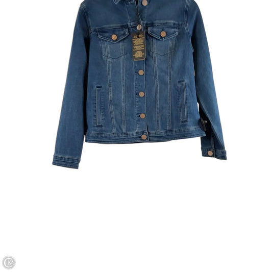 Jacket Denim By Dg2 In Blue Denim, Size: Xs