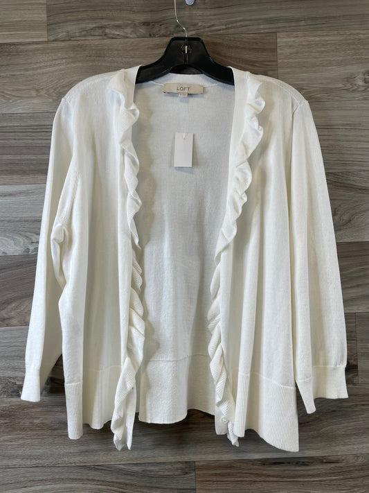 Cardigan By Loft In White, Size: Xl