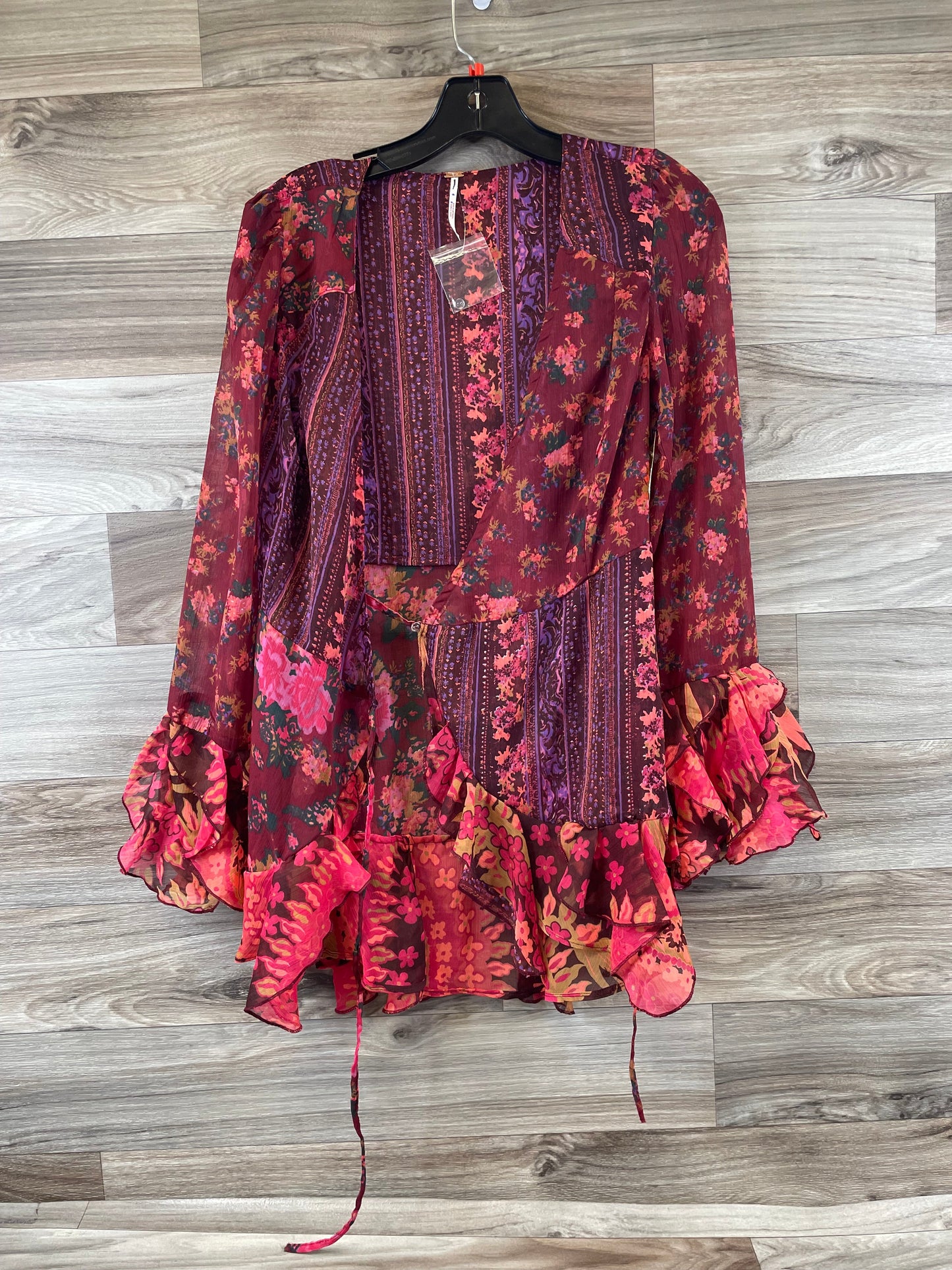 Kimono By Free People In Purple & Red, Size: S