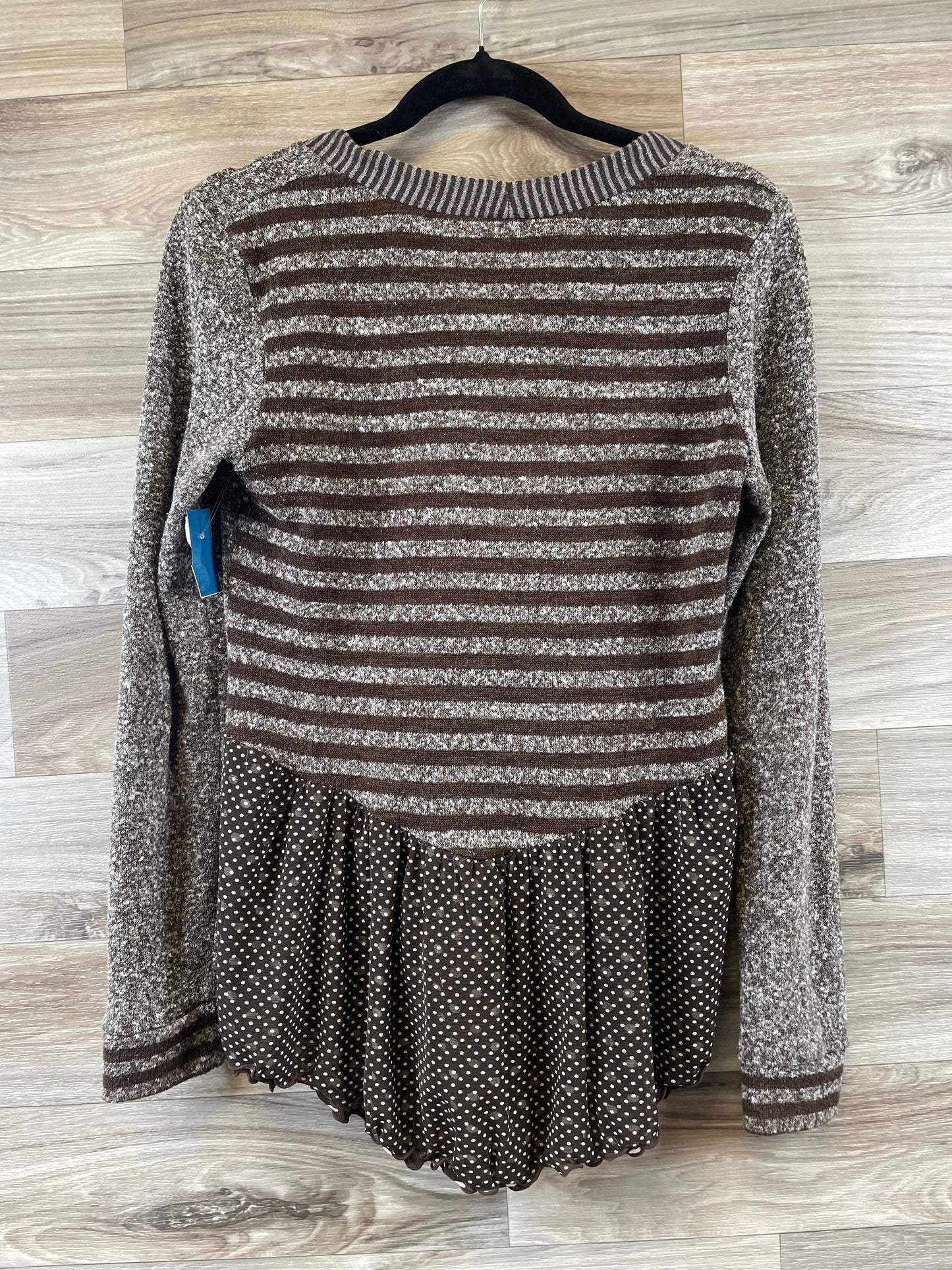 Sweater Cardigan By Clothes Mentor In Brown, Size: S