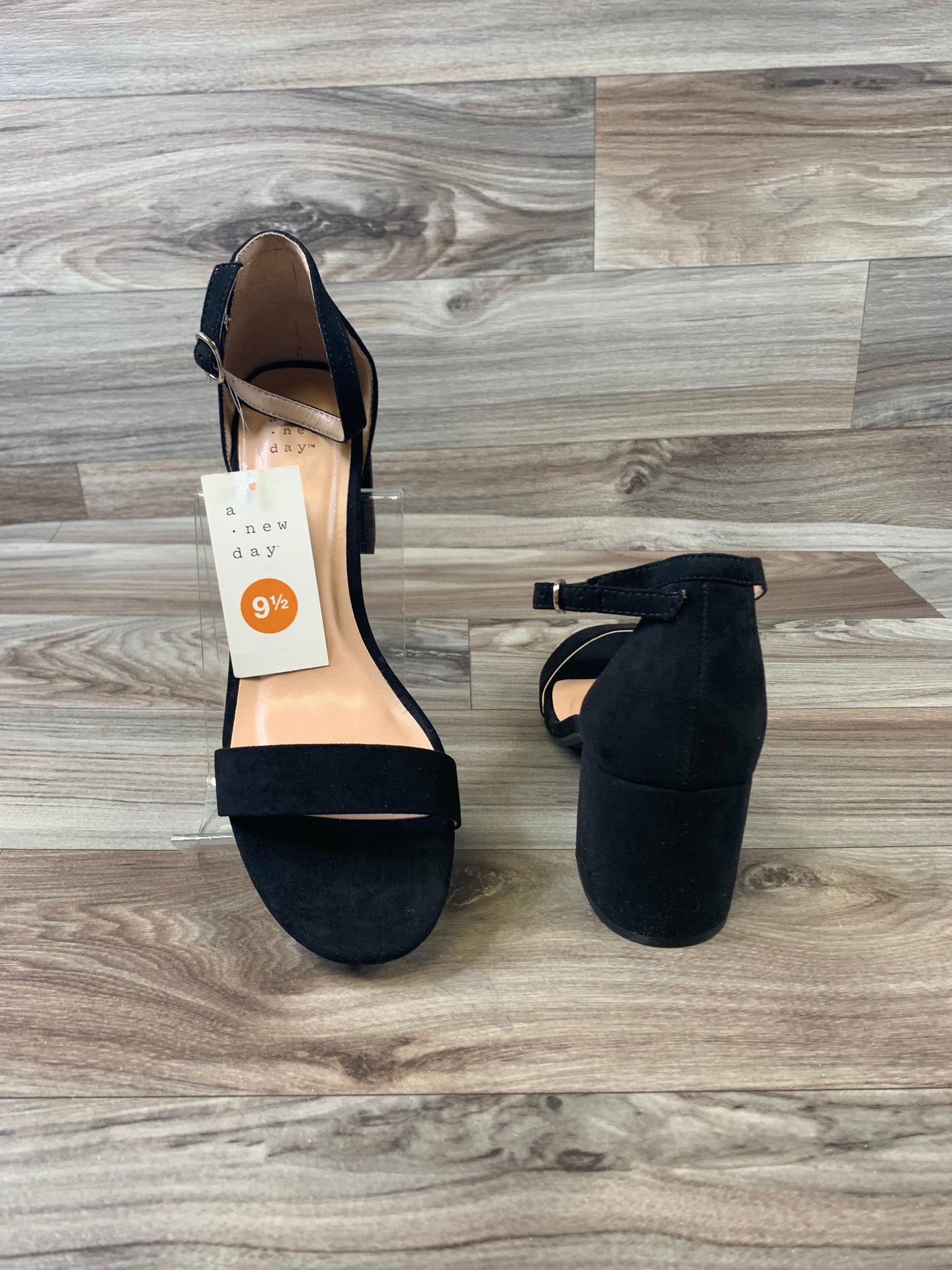 Sandals Heels Block By A New Day In Black, Size: 9.5