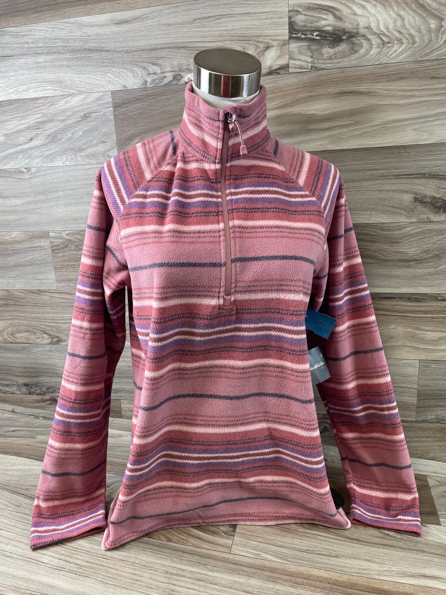 Top Long Sleeve By Eddie Bauer In Pink & Purple, Size: M