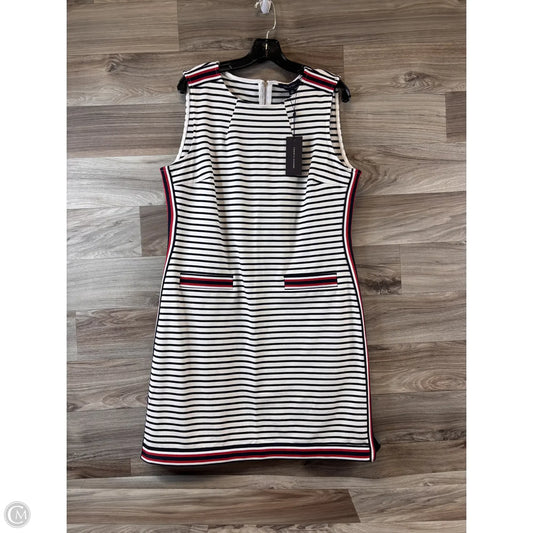 Dress Casual Midi By Tommy Hilfiger In Blue & Red & White, Size: L