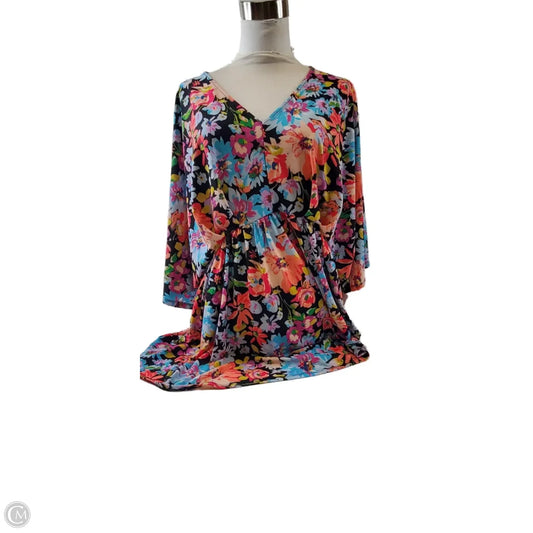 Top Short Sleeve By Clothes Mentor In Blue & Purple, Size: Xl