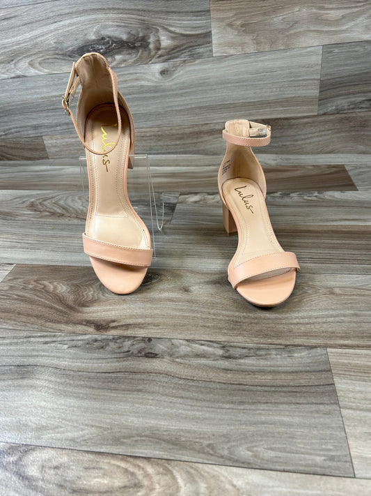 Sandals Heels Block By Lulus  Size: 7