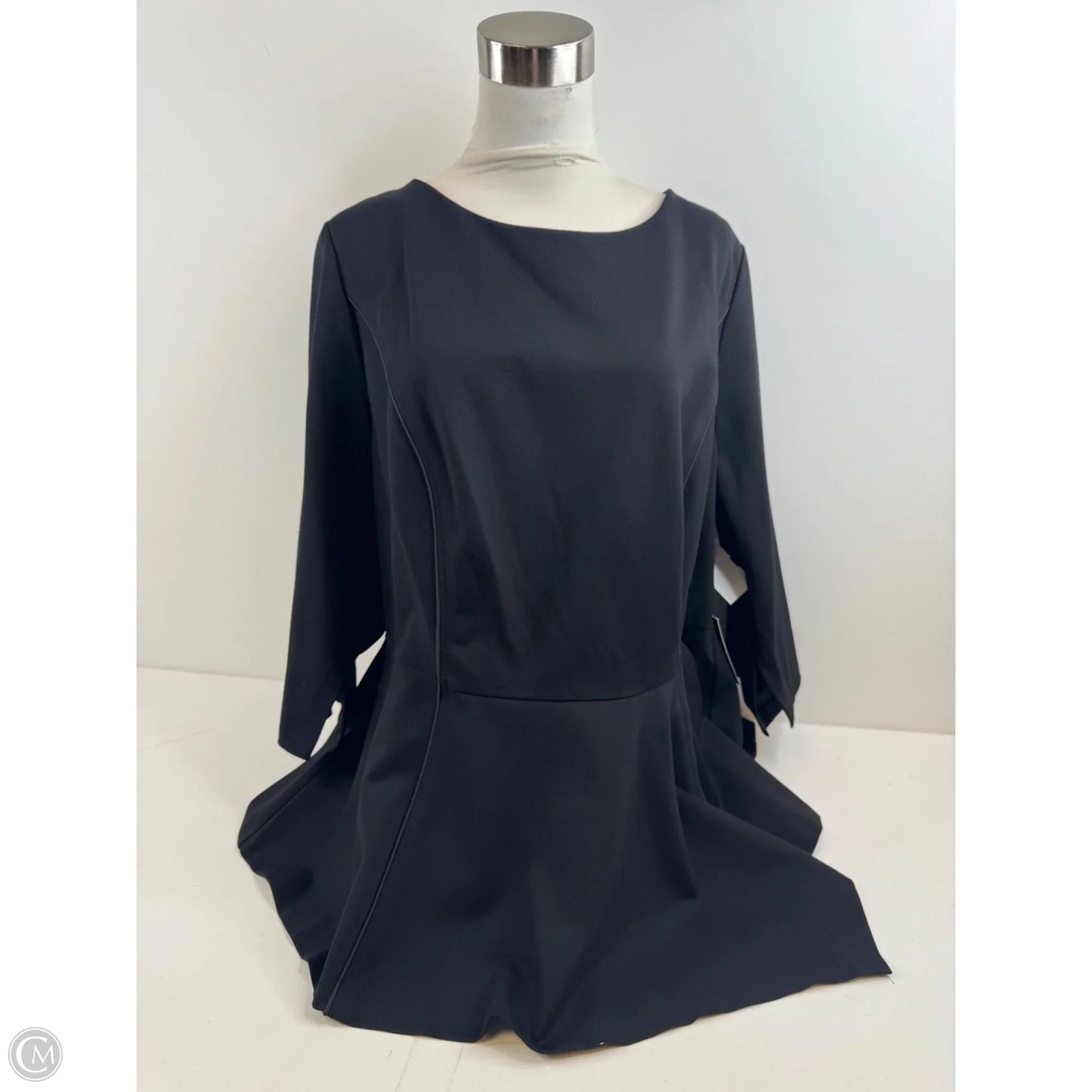 Top Long Sleeve By Eloquii In Black, Size: 3x