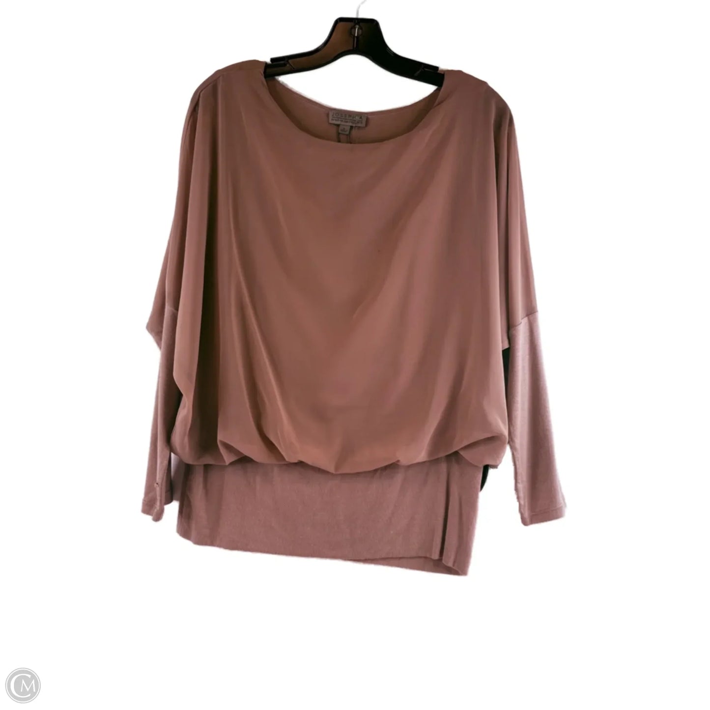 Top Long Sleeve By Joseph A. In Brown, Size: S