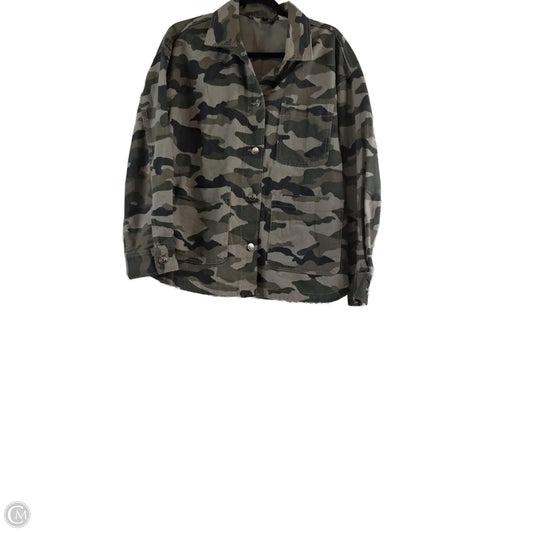 Jacket Denim By Divided In Camouflage Print, Size: M