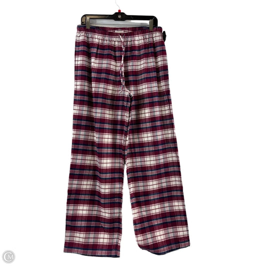 Pajama Pants By Garnet Hill In Blue & Red, Size: L