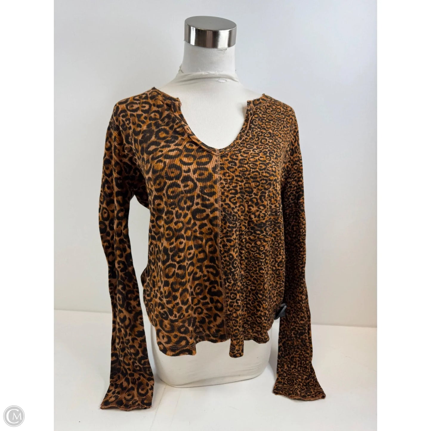 Top Long Sleeve By Pilcro In Animal Print, Size: Mp