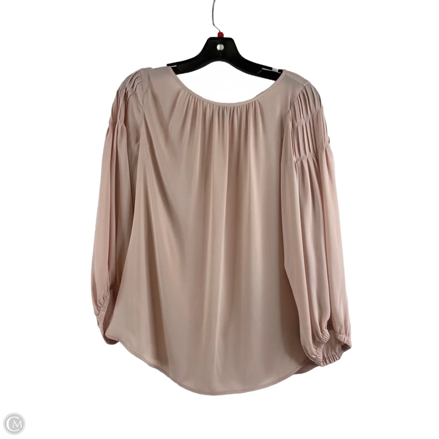 Top Long Sleeve By Ann Taylor In Pink, Size: S
