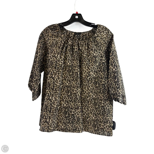 Top Long Sleeve By Talbots In Animal Print, Size: Xs