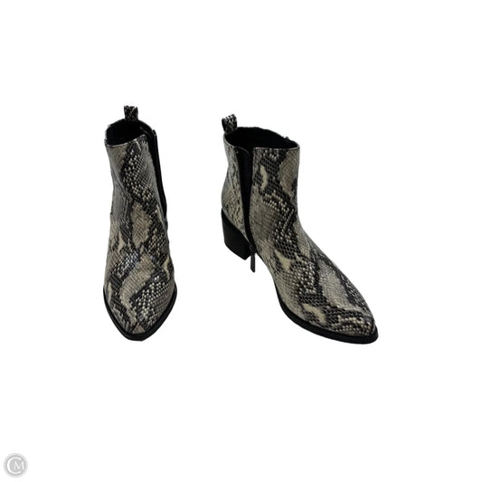 Boots Ankle Heels By Blondo In Animal Print, Size: 9.5