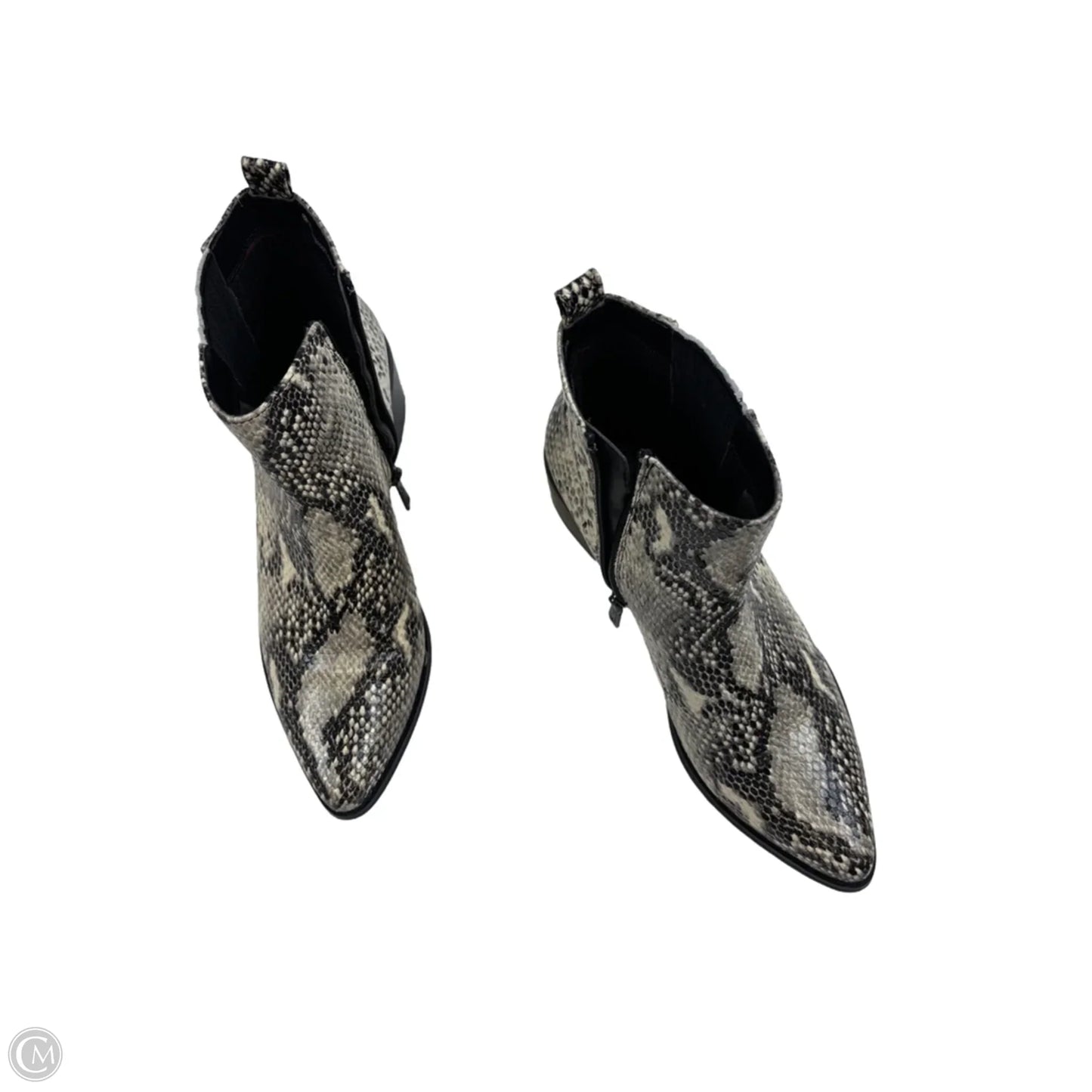Boots Ankle Heels By Blondo In Animal Print, Size: 9.5