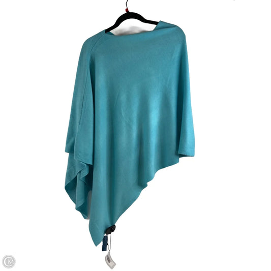 Poncho By Clothes Mentor In Aqua, Size: 0