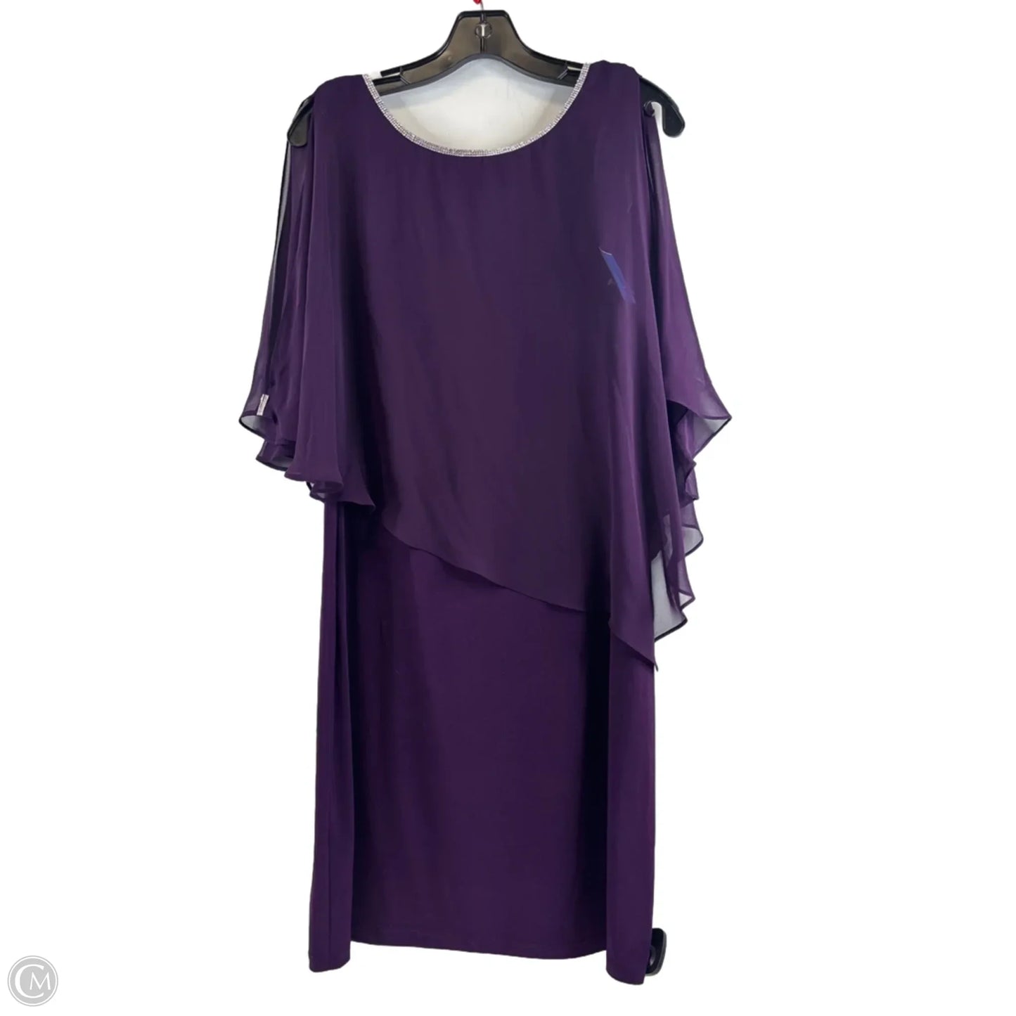 Dress Party Midi By Msk In Purple, Size: M