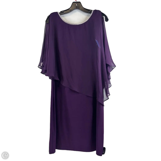 Dress Party Midi By Msk In Purple, Size: M