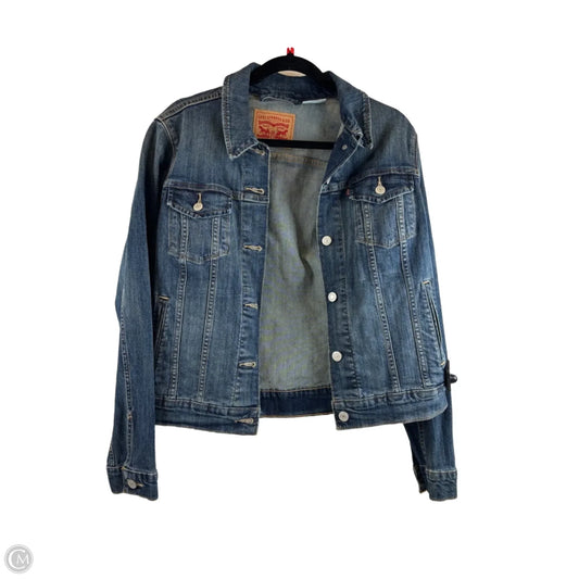 Jacket Denim By Levis In Blue Denim, Size: Xl