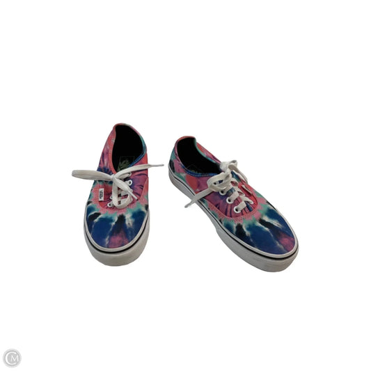 Shoes Sneakers By Vans In Tie Dye Print, Size: 6.5