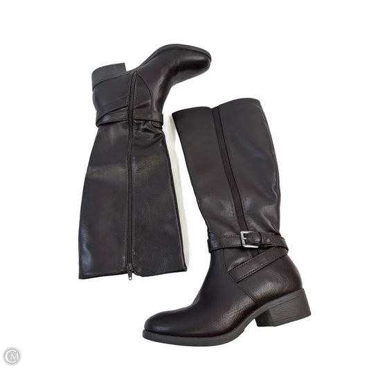 Boots Mid-calf Heels By Croft And Barrow In Brown, Size: 8.5