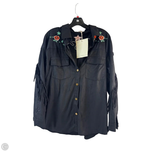 Top Long Sleeve By Clothes Mentor In Black & Red, Size: L