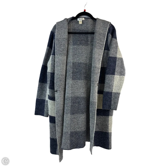 Sweater Cardigan By Monteau In Blue & White, Size: M