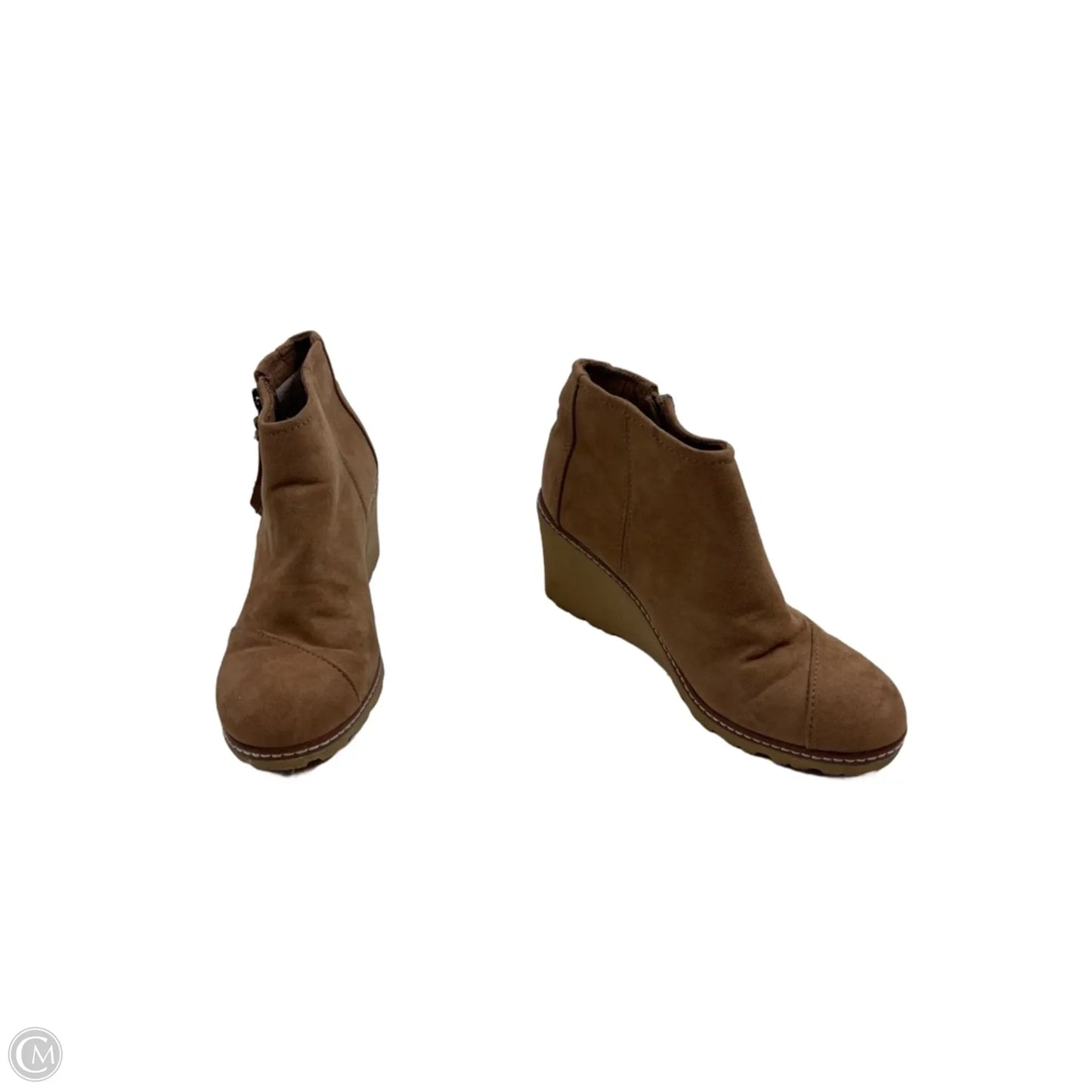 Boots Ankle Heels By Toms In Tan, Size: 6.5