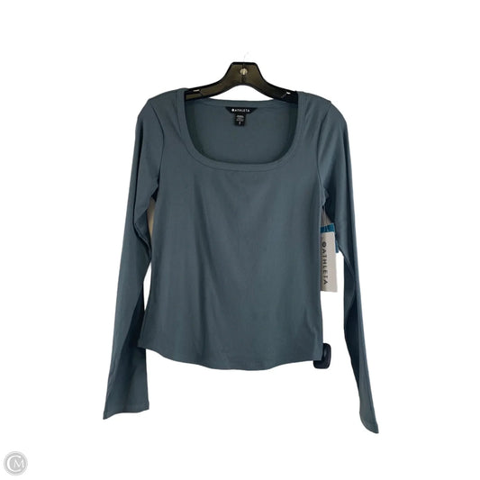 Top Long Sleeve By Athleta In Teal, Size: S