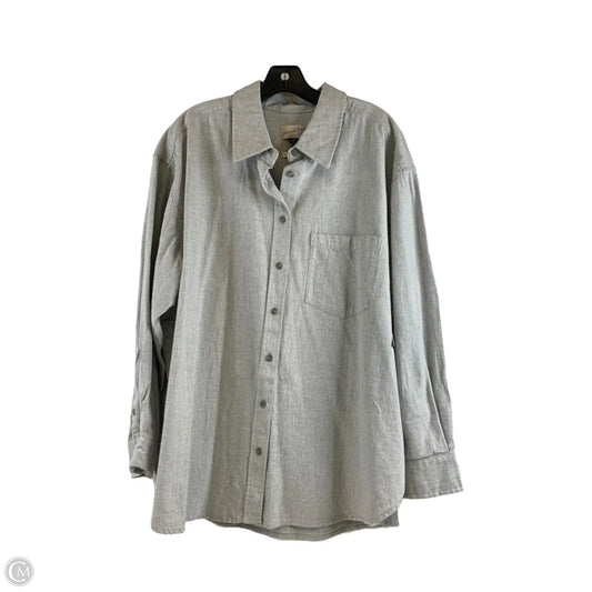 Top Long Sleeve By Universal Thread In Grey, Size: Xxl
