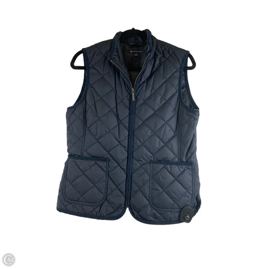 Vest Puffer & Quilted By Brooks Brothers In Blue, Size: M