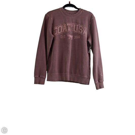 Sweatshirt Crewneck By Clothes Mentor In Mauve, Size: Xs
