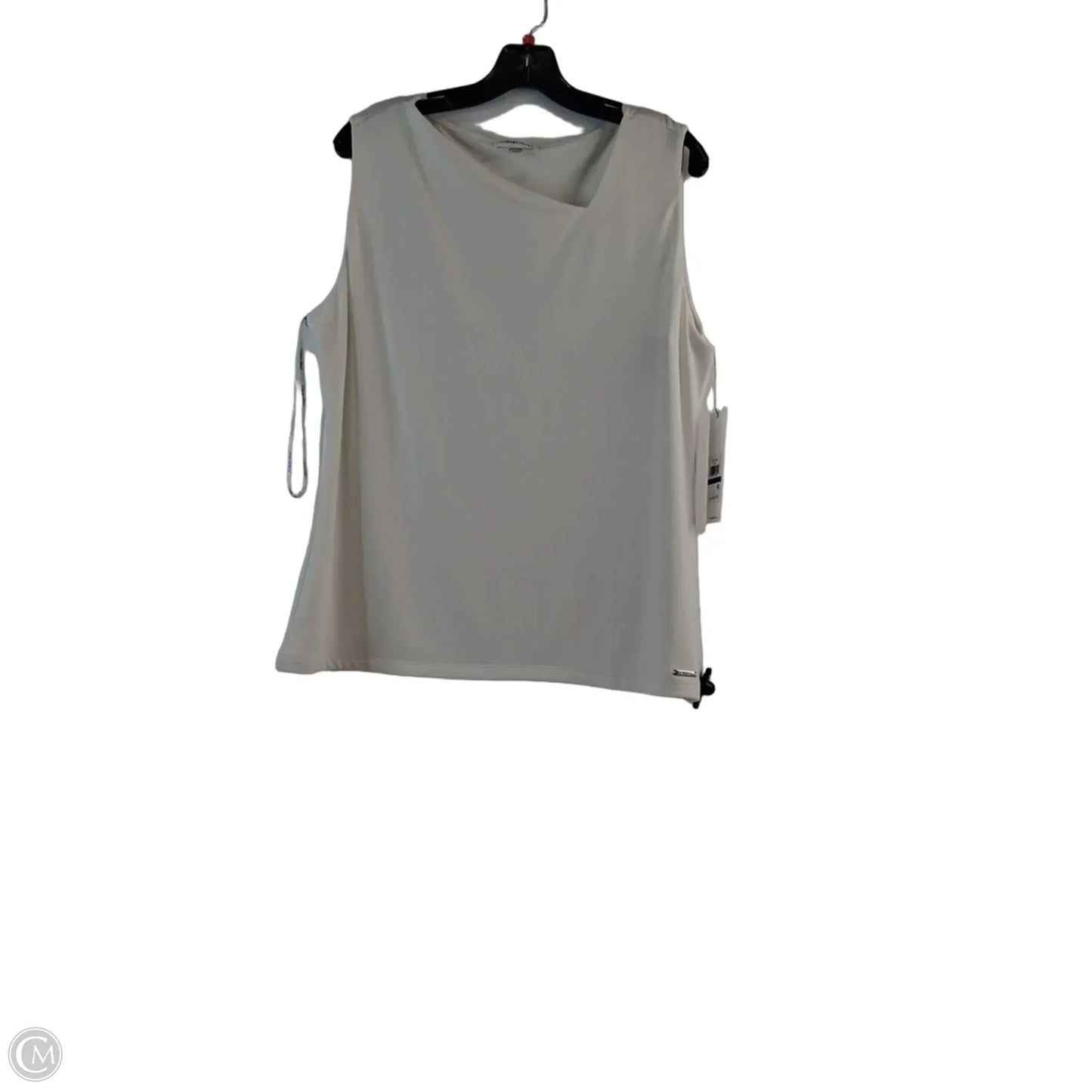 Top Sleeveless By Calvin Klein In White, Size: Xl
