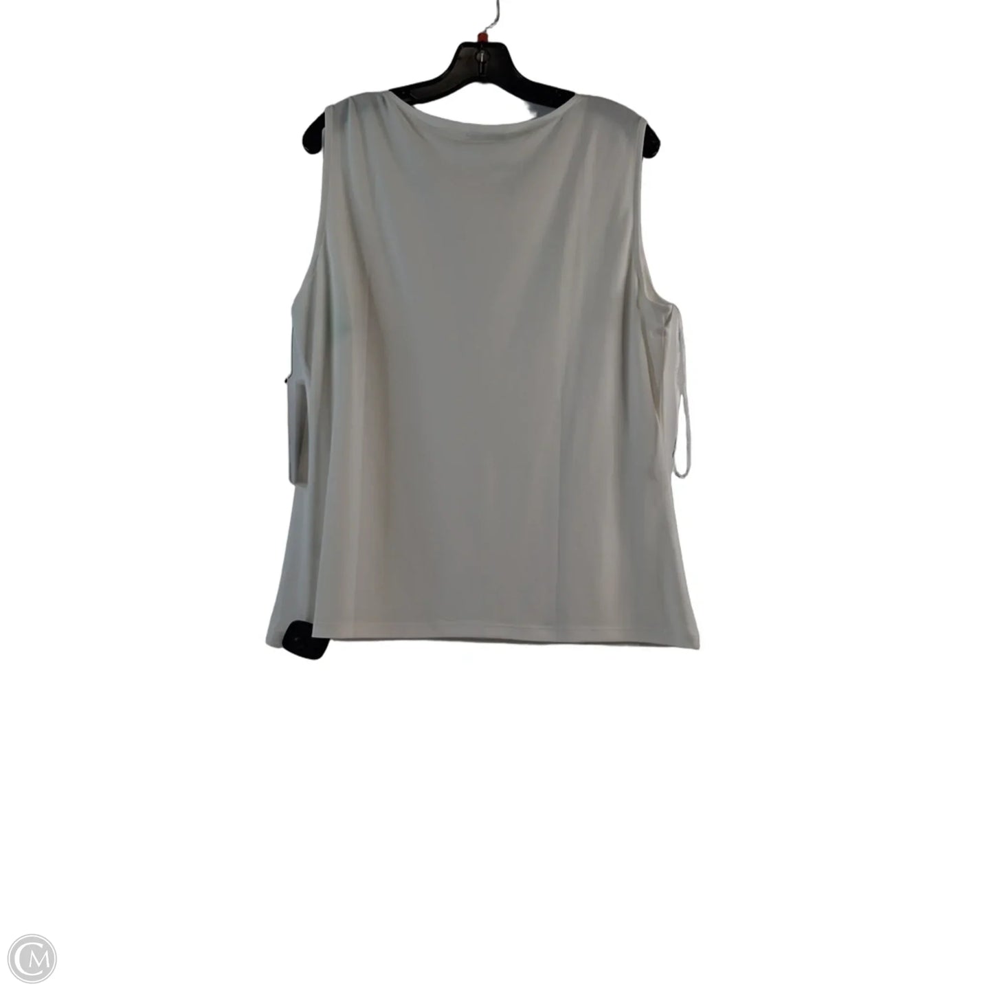 Top Sleeveless By Calvin Klein In White, Size: Xl