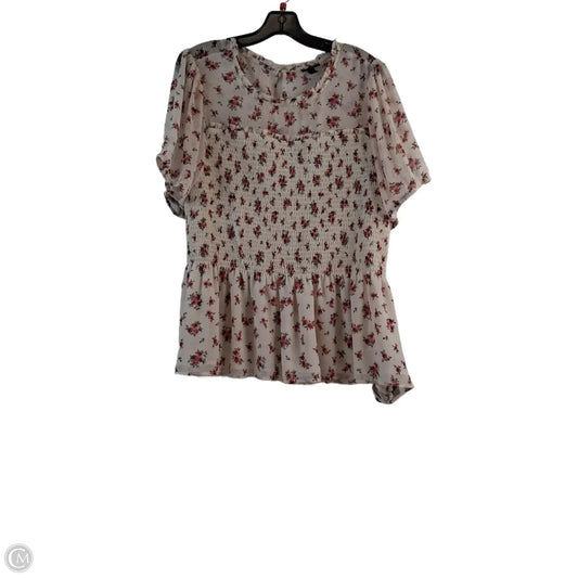 Top Short Sleeve By Torrid In Floral Print, Size: 2x