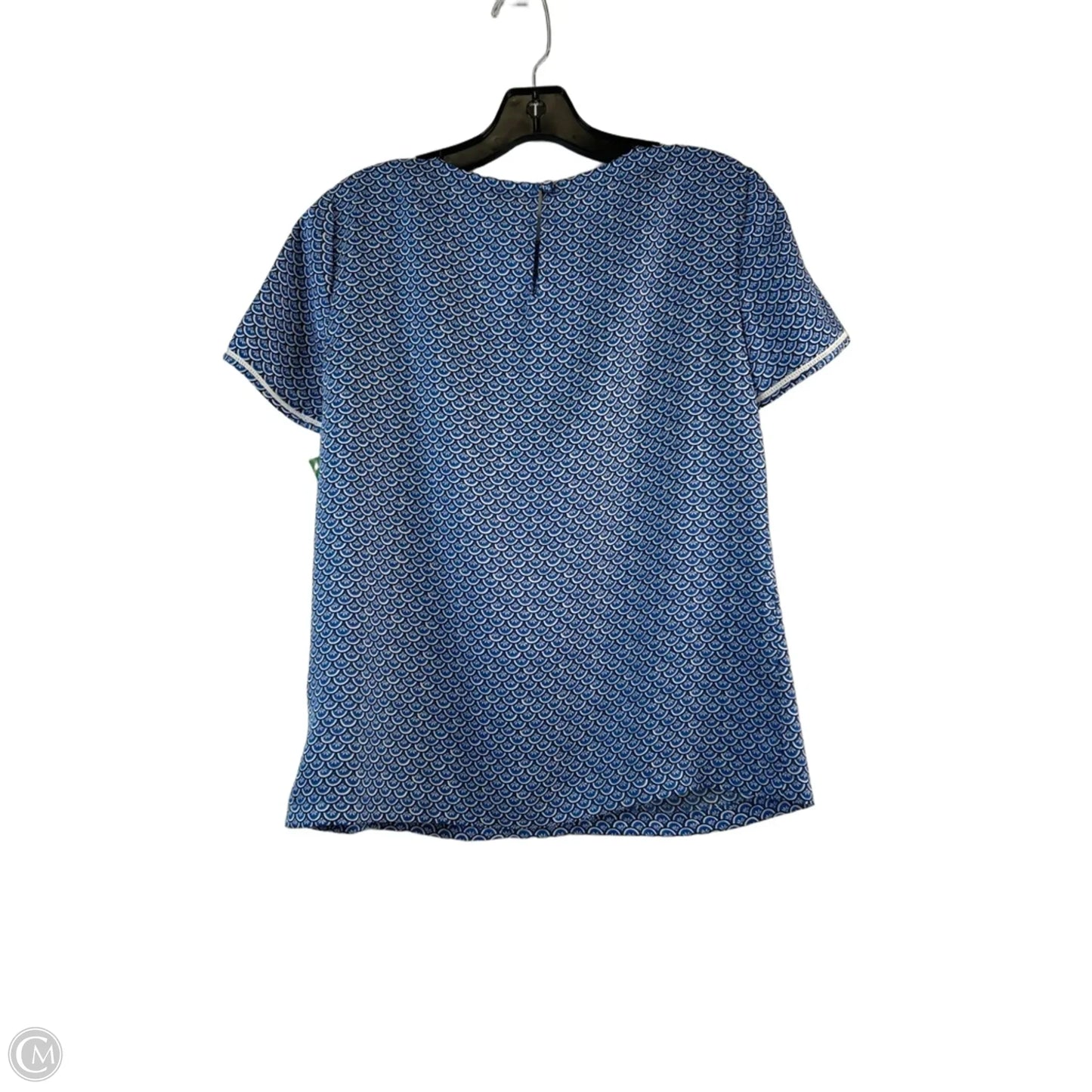 Top Short Sleeve By Brooks Brothers In Blue, Size: S