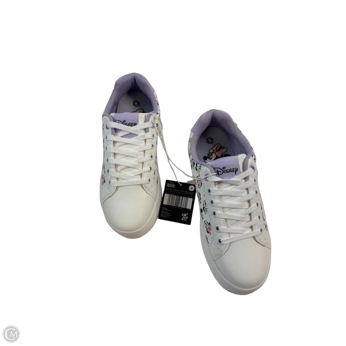 Shoes Sneakers By Disney In Purple & White, Size: 7